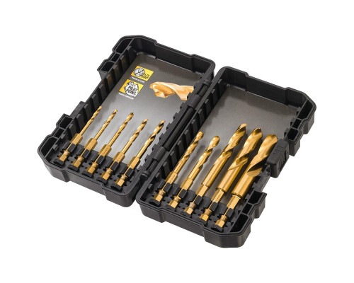 Набор сверл 10 шт Impact TITANIUM Drill Bit Set Dewalt DT50050 Набор сверл 10 шт Impact TITANIUM Drill Bit Set Dewalt DT50050