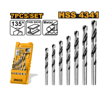 Набор сверл по металлу INGCO AKD1075 7 шт.