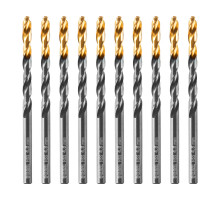 Сверло по металлу, 4,8 мм, HSS-Tin, Golden Tip, 10 шт. DENZEL 717212