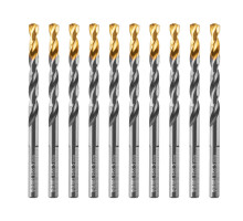 Сверло по металлу, 5 мм, HSS-Tin, Golden Tip, 10 шт. DENZEL 717213