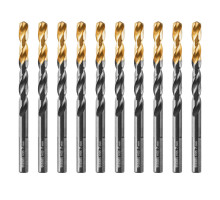 Сверло по металлу, 7 мм, HSS-Tin, Golden Tip, 10 шт. DENZEL 717217