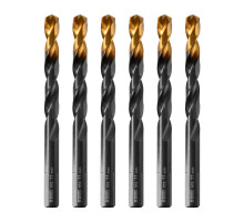 Сверло по металлу, 11 мм, HSS-Tin, Golden Tip, 6 шт. DENZEL 717223