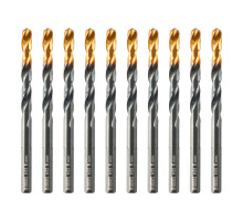 Сверло по металлу, 6 мм, HSS-Tin, Golden Tip, 10 шт. DENZEL 717215