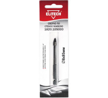 Сверло по стеклу и кафелю (8х85 мм; HEX 1/4) Elitech 1820.105000