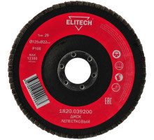 Диск лепестковый торцевой (125х22.2 мм; P100) Elitech 1820.039200