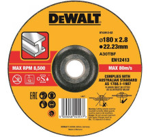 Диск отрезной по металлу Dewalt Extreme 180x2,8x22,2 DT 43912