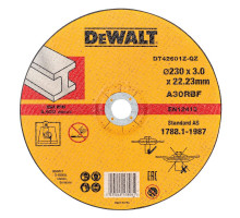 Диск отрезной по металлу Dewalt Industrial 230x2,8x22,2 DT 42601Z