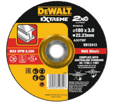Диск отрезной по металлу Dewalt 180 x 3,0 x 22.2 DT 43942