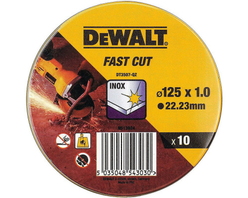 Диск отрезной по металлу Dewalt 125 x 1,0 x 22.2 DT 3507
