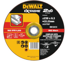 Диск шлифовальный по металлу Dewalt 230 x 6,3 x 22.2 DT 43949