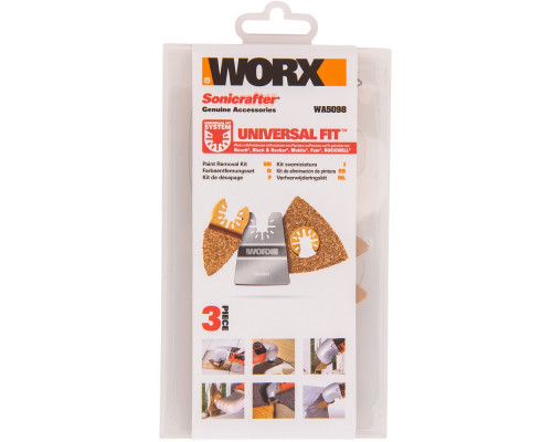 Набор насадок для удаления краски для реноватора WORX WA5098 Набор насадок для удаления краски для реноватора WORX WA5098
