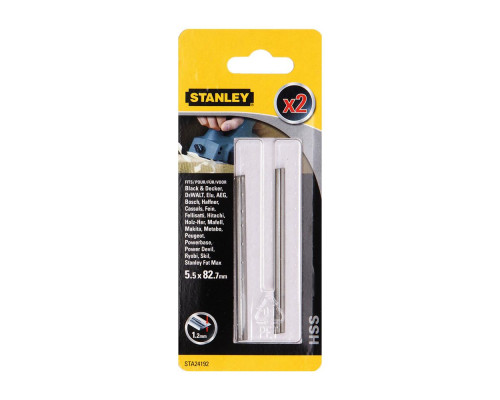 Ножи для рубанков HSS (5,5х82х1,2 мм) Stanley STA24192