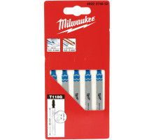 Пилочки Milwaukee для лобзика T118G 50 мм, 5 штук 4932274652