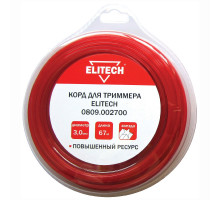 Леска ELITECH 3,0*67 м (звезда)  0809.002700
