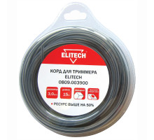 Леска ELITECH 3,0*15 м би-материал (квадрат)  0809.003900