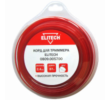 Леска ELITECH 2,4*87 м (круг) 0809.005700