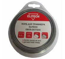 Леска ELITECH 3,0*15 м с алюминиевой стружкой (круг) 0809.007500