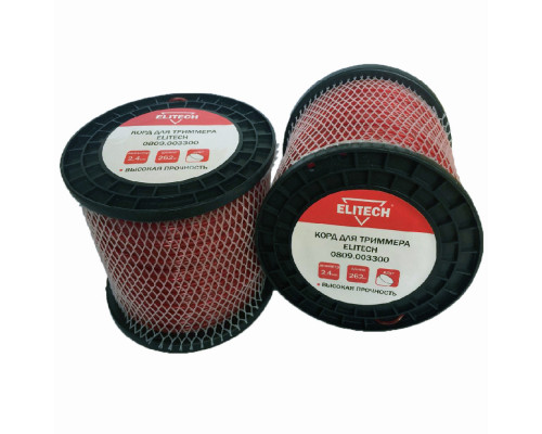 Леска ELITECH 2,4*262 м (круг) 0809.003300 Леска ELITECH 2,4*262 м (круг) 0809.003300