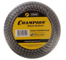 Корд триммерный Tri-twist, нож для резки (2.7 мм, 60 м) CHAMPION C7047