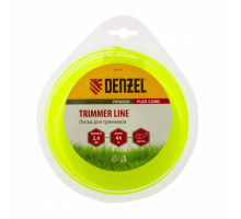 Леска для триммера, круглая 2,4 мм х 44 м, блистер Flex cord Denzel  96119