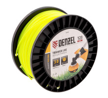 Леска для триммера круглая, 3,0 мм х 123 м, на DIN катушке FLEX CORD Denzel 96282
