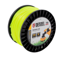 Леска для триммера звезда, 3,0 мм х 166 м, на DIN катушке FLEX CORD Denzel 96288