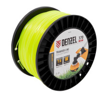 Леска для триммера квадрат 1,6 мм х 370 м, на DIN катушке FLEX CORD Denzel 96290