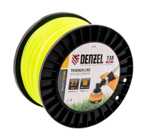 Леска для триммера квадрат, 2,7 мм х 138 м, на DIN катушке FLEX CORD Denzel 96293