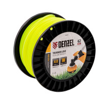 Леска для триммера квадрат, 4,0 мм х 62 м, на DIN катушке FLEX CORD Denzel  96295