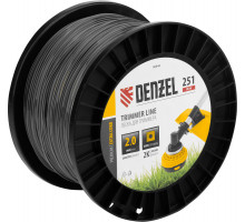 Леска для триммера двухкомпонентная квадрат, 2,0 мм х 251м, на DIN катушке EXTRA CORD Denzel 96844