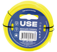Леска USE 3.0х15 м (круг) USE-30101