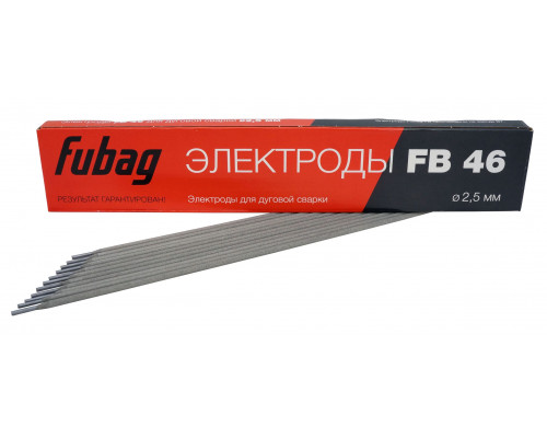 Электроды Fubag с рутилово-целлюлозным покрытием FB 46 D 2.5 мм (0.9 кг) 38855