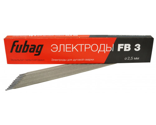 Электроды Fubag с рутиловым покрытием FB 3 D 2.5 мм (0.9 кг) 38858