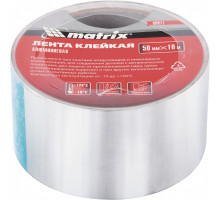 Лента клейкая алюминиевая, 50 мм х 10 м  MATRIX 89071