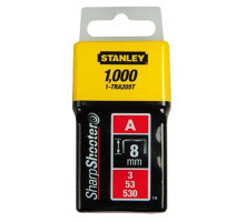 Скобы для степлера STANLEY LIGHT DUTY тип ''А'' 8 мм х 1000 шт 1-TRA205T