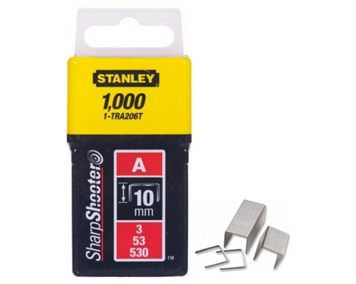Скоба для степлера (10 мм; тип А(53); 1000 шт.) Stanley 1-TRA206T