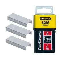 Скобы для степлера STANLEY LIGHT DUTY тип ''А'' 14 мм х 1000 шт 1-TRA209T