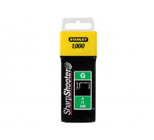 Скобы для степлера STANLEY HEAVY DUTY тип ''G'' 8 мм х 1000 шт 1-TRA705T