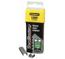 Скобы для степлера STANLEY HEAVY DUTY тип ''G'' 12 мм х 1000 шт 1-TRA708T