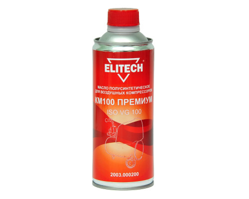 Масло ELITECH компрессорное полусинтетика 0,45 л 2003.000200
