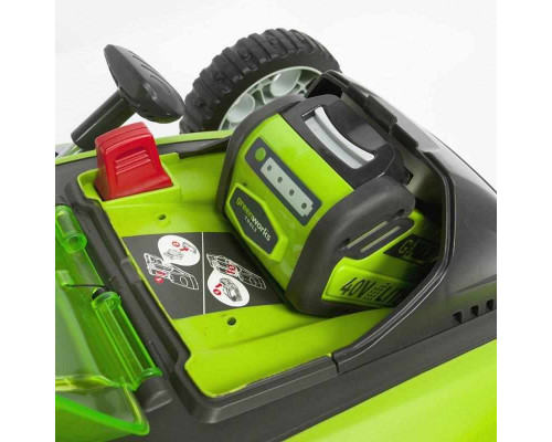 Аккумуляторная газонокосилка Greenworks G40LM40 40V 2504707 Аккумуляторная газонокосилка Greenworks G40LM40 40V 2504707