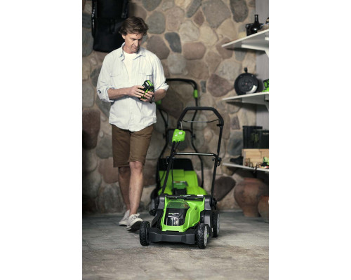 Аккумуляторная газонокосилка Greenworks G40LM40 40V 2504707 Аккумуляторная газонокосилка Greenworks G40LM40 40V 2504707