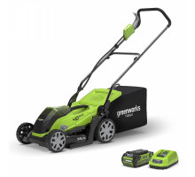 Аккумуляторная газонокосилка GreenWorks G40LM35K2 40V 2501907UA