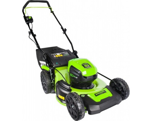 Аккумуляторная бесщеточная газонокосилка Greenworks GD60LM46HP 2502807 Аккумуляторная бесщеточная газонокосилка Greenworks GD60LM46HP 2502807