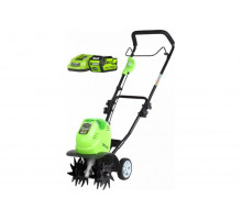 Аккумуляторный культиватор GreenWorks G40TLK4 27087VB