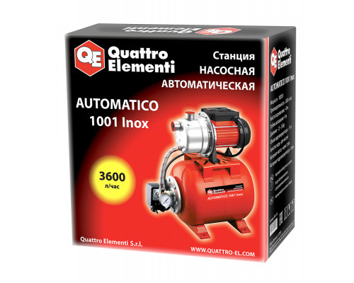 Насосная станция QUATTRO ELEMENTI Automatico 1001 Inox  910-218