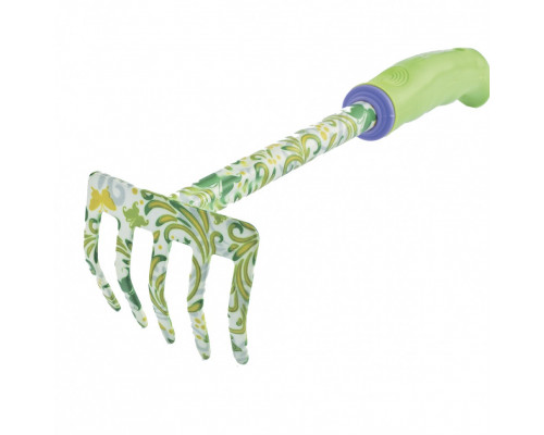 Грабли 5 - зубые, стальные, пластиковая рукоятка PALISAD Flower Green 62039