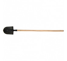 Лопата штыковая, 205 x 275 x 1400 мм, ребра жесткости, деревянный черенок АРТИ 61413