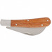Нож садовый, 170 мм, складной, изогнутое лезвие, деревянная рукоятка PALISAD 79001