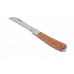 Нож садовый, 173 мм, складной, прямое лезвие, деревянная рукоятка PALISAD 79003